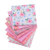 Lot de 8 Fat Quarters de tissu en coton à motif floral CraftsFabrics, 40 x 50 cm, pour le quilting, le scrapbooking, la couture et les projets de bricolage.